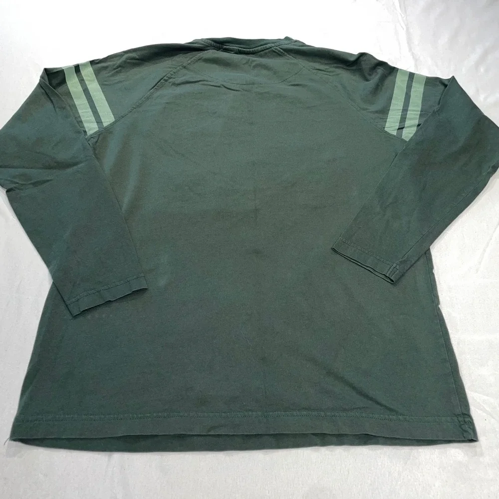 Guinness Ireland Long Sleeve Shirt Green Embossed Puff Print Harp Mens XL Raglan